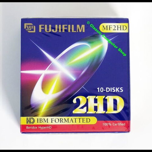 Fujifilm MF-2HD 1.44MB Floppy Disk 3.5" pack of 10 new