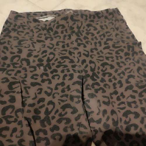 Tezenis leopard leggings used, cotton, size medium
