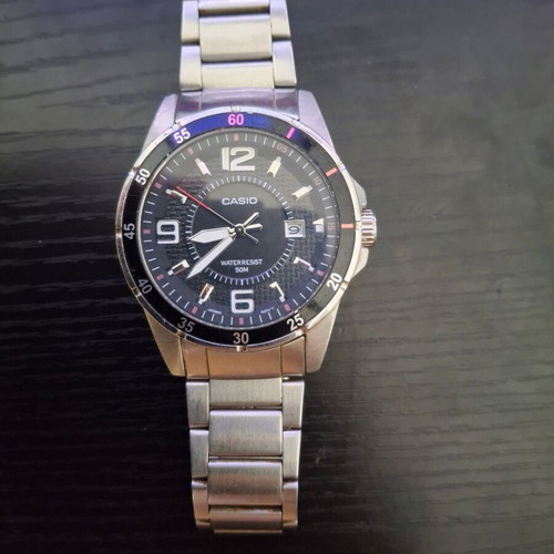 Casio Collection Classic MTP-1291D-1A1VEF men's watch like new, silver