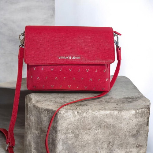Versace Jeans crossbody bag used, coral color