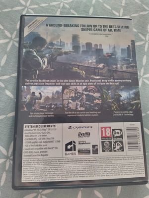Sniper 2 Ghost Warrior PC used, action game