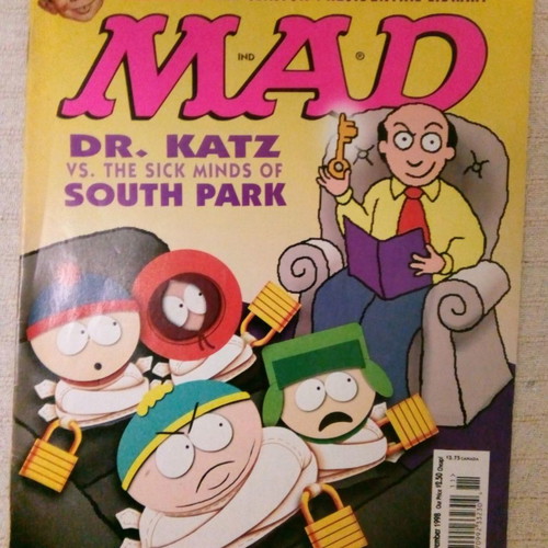 American satirical Mad magazines used, pack of 3