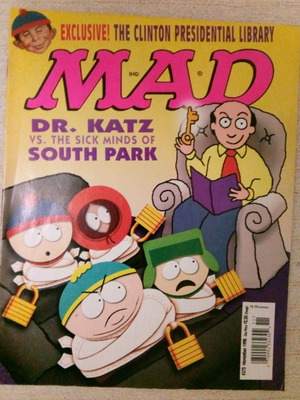 American satirical Mad magazines used, pack of 3