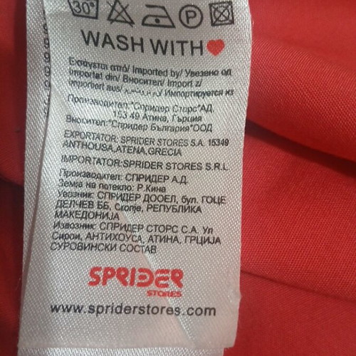 Sprider women's blouse like new, red and pink, size L