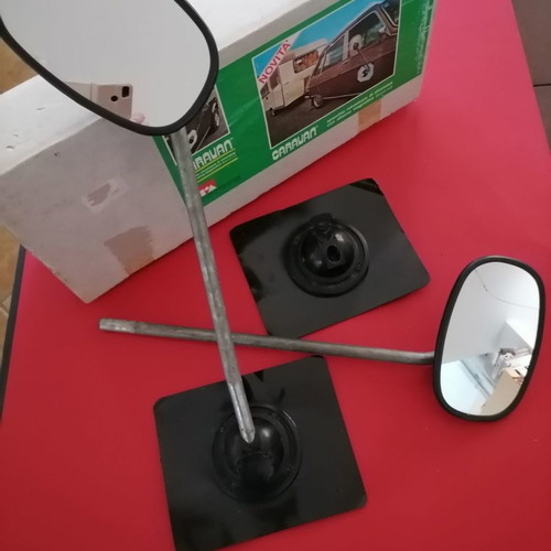 Towing mirrors used, magnetic, set of 2 pieces