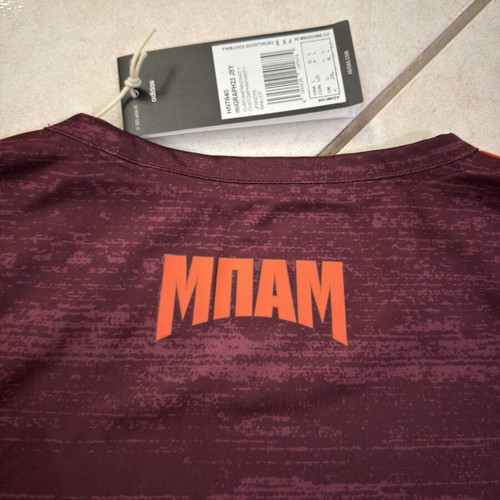 BAM FC Authentic Football Jersey Burgundy Size Medium Slim Fit New