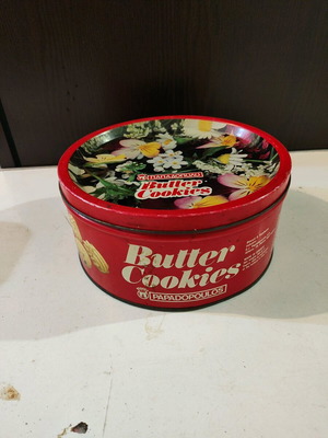 Μεταλλικό κουτί Butter Cookies Παπαδοπούλου μεταχειρισμένο