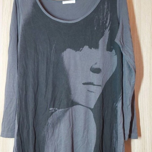 Promod long blouse like new, size M/L, black and gray