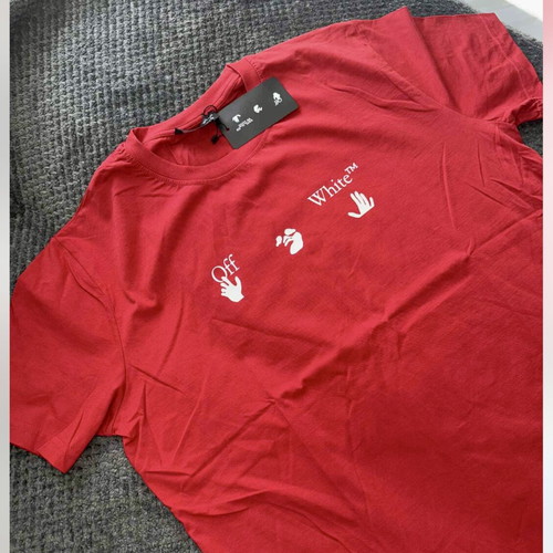 Off White T-shirt large new, red