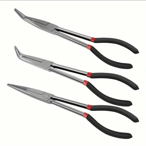 Long-nose pliers set of 3 pieces new