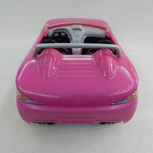 Barbie Mattel pink children's toy car used, broken windshield