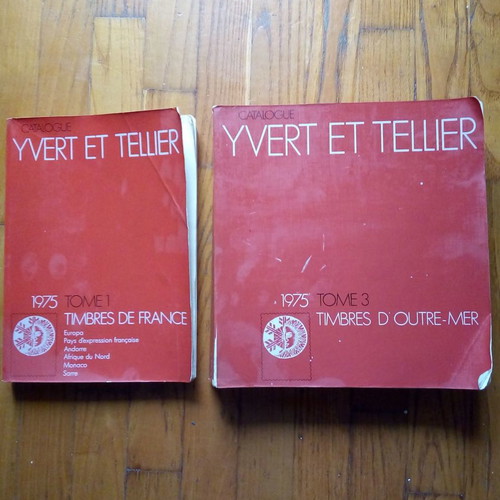 Stamp catalog volumes 1 and 3 used, 1975