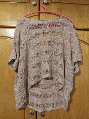 Attrattivo Boho open knit top beige like new
