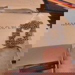 Manolo Blahnik Hangishi λευκές γόβες σατέν ΝΥΦΙΚΕΣ