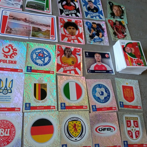Euro 2024 Topps stickers like new, pack of 370 pieces