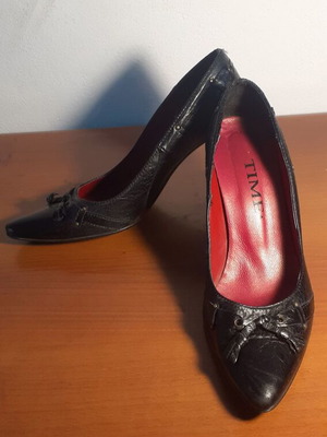 F-Time Fundulakis pumps used, leather, size 39, black