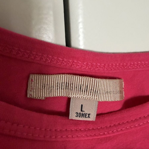 Bershka T-shirt large size magenta like new, fits S-M