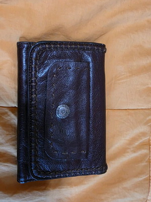 Luana Italy vintage leather wallet new, brown