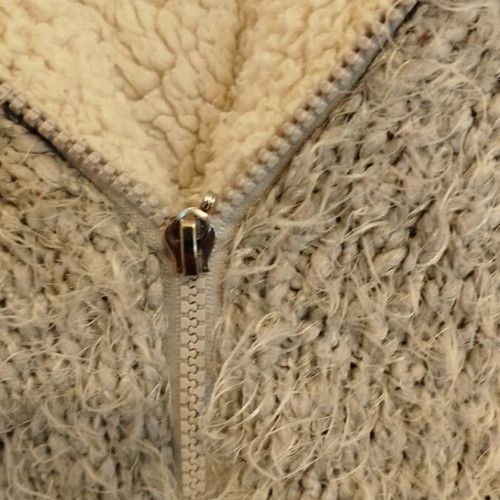 Fleece jacket for girl 8 years used, grey