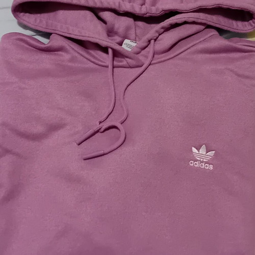 Adidas Originals Trefoil Hoodie, dusty pink mauve, size M