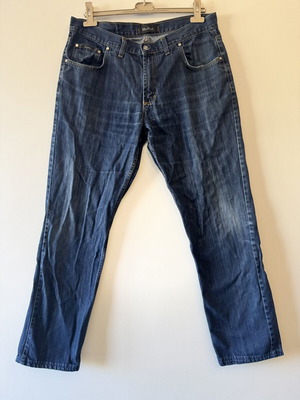 ManHunt men's straight fit dark blue jeans, size W38