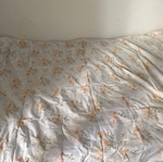 Bed sheets with floral pattern