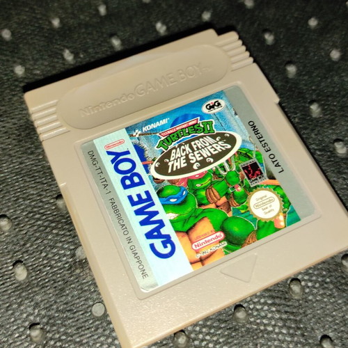 Turtles II Back From The Sewers Game Boy cartridge used