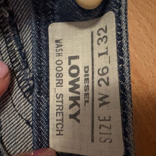 Diesel blue jeans with soft fades like new, size S