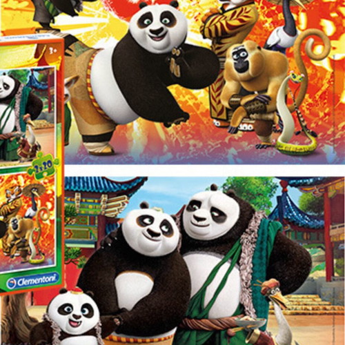 Kung Fu Panda puzzles 2 pieces 20 pieces each like new
