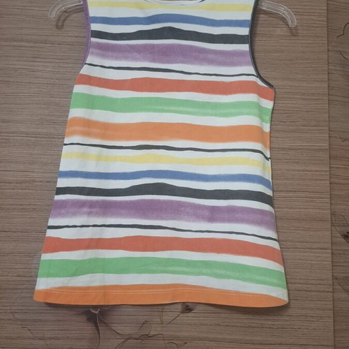 Mexx sleeveless blouse used, colorful stripes, 134 cm, 9-10 years