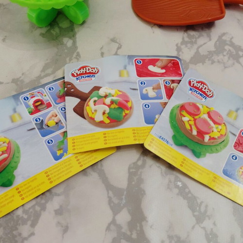 PlayDoh Kitchen toy used with box wear