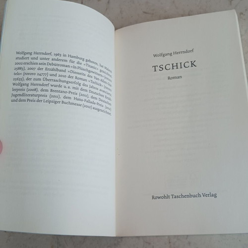 Book Tschick Roman Wolfgang Herrndorf new, German language