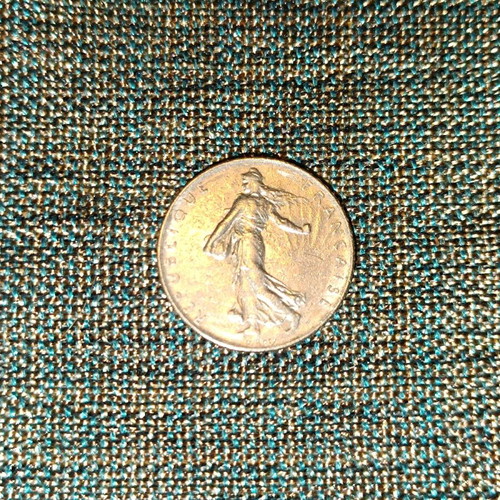France 1 Franc coin used