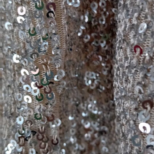 Mango top L new with silver sequins