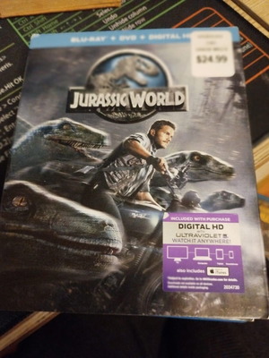 Jurassic World Blu-ray + DVD + Digital HD like new