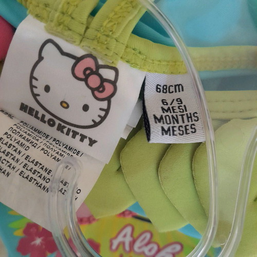 Hello Kitty one-piece swimsuit for 6-9 months, 68 cm new