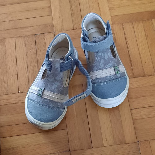 Bopy sandals for boys size 25 like new, grey and blue