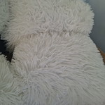 Fluffy decorative pillows like new, set of 4, 35 and 30 cm