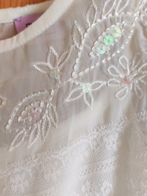 F&F T-shirt for 10-11 years girl new, white, size 140 cm