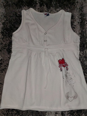 DMN children's blouse like new, for 8 years old, white