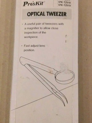 Μεγεθυντικός φακός με τσιμπίδα Pro's Kit καινούργιο