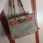 Guess handbag like new, beige and orange