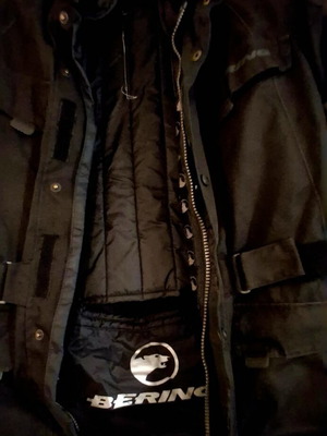 Bering motorcycle jacket size M used with protective armor