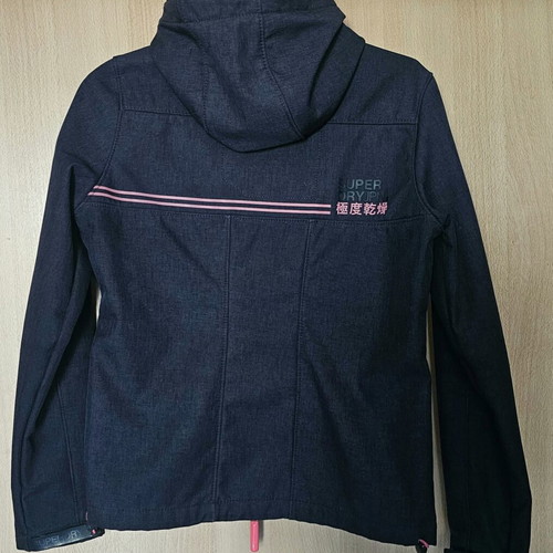Superdry jacket small size like new, blue and pink