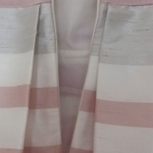 Cocktail dress Asos like new, white with pink and gray stripes, size S