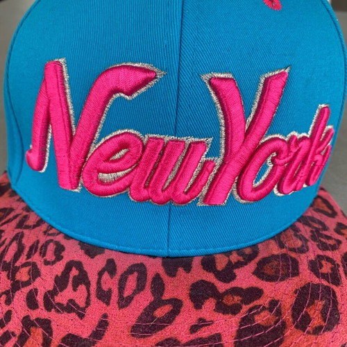 State Property New York leopard cap blue-pink like new