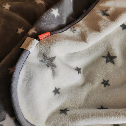 Nef Nef double-sided fleece baby blanket like new