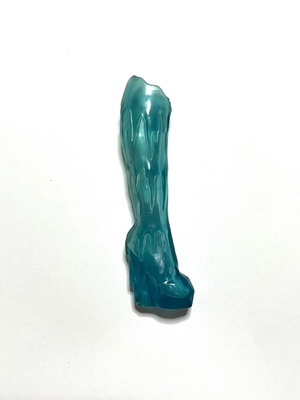 Abby Bominable doll shoe accessory used, left foot Monster High G1