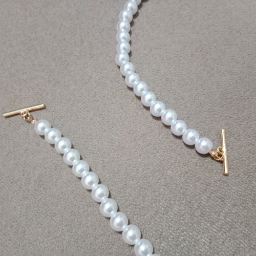 Fo heart jewelry set new, white