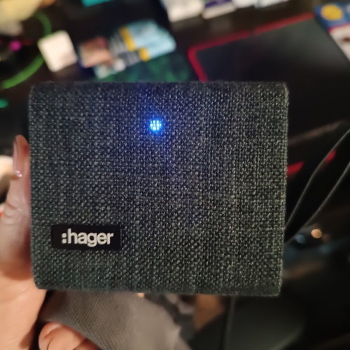 Hager portable wireless Bluetooth speaker with fabric cover